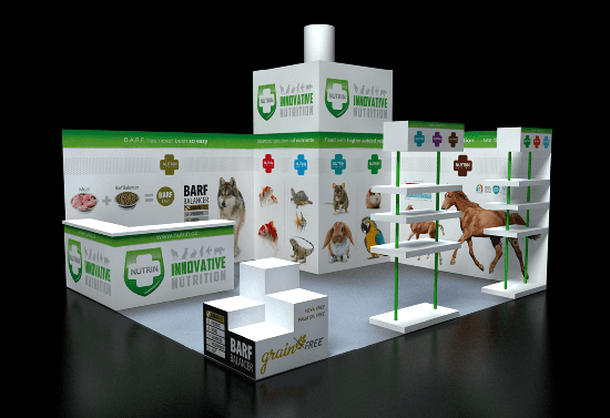 3D model of the exhibition stand design