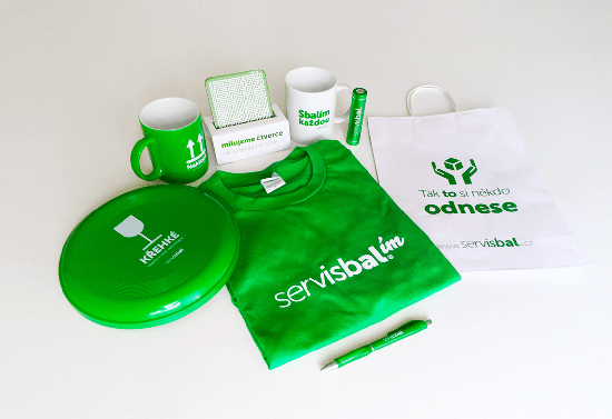 Set of promotional items
